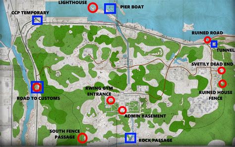 tarkov shoreline map updated extractions